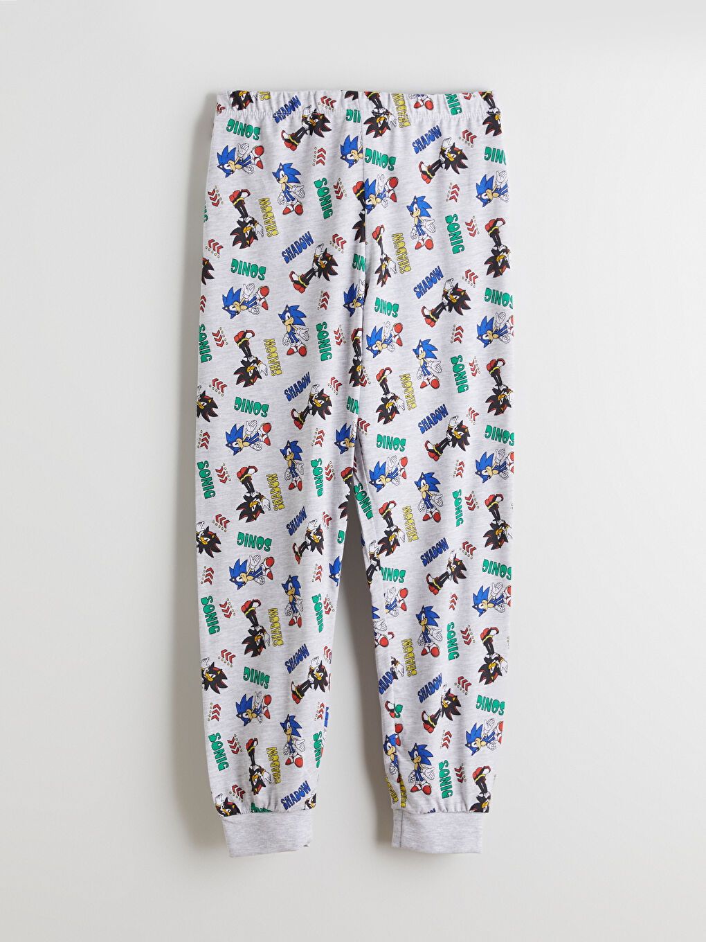 Mavi Bisiklet Yaka Sonic Baskılı Erkek Çocuk Pijama Takımı-6