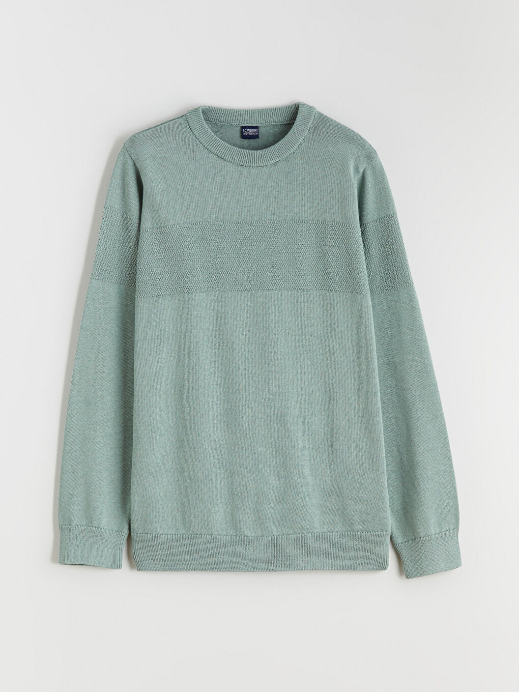 Yeşil Bisiklet Yaka Erkek Çocuk Triko Kazak