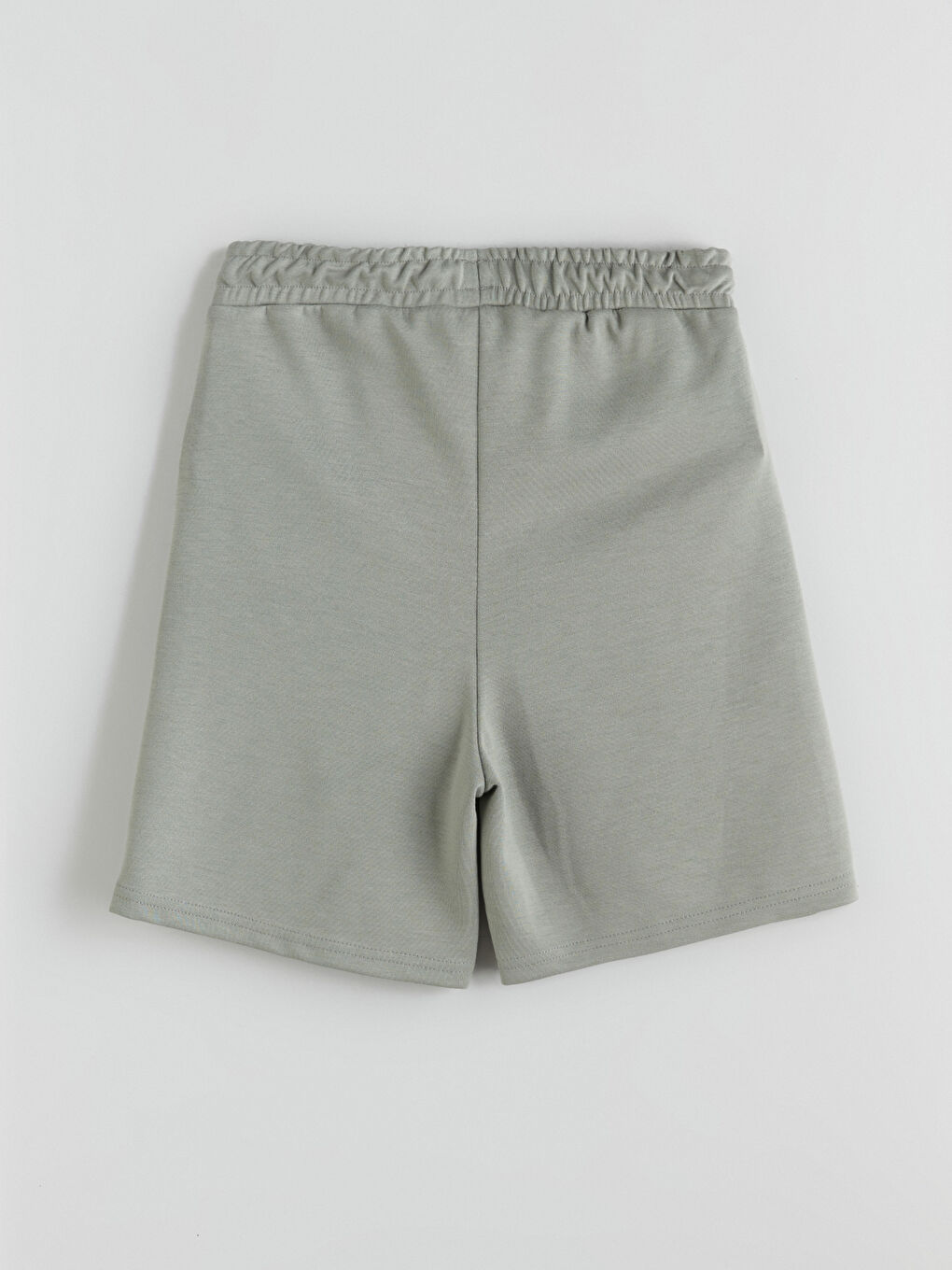 Yeşil Beli Lastikli Erkek Çocuk Şort-1