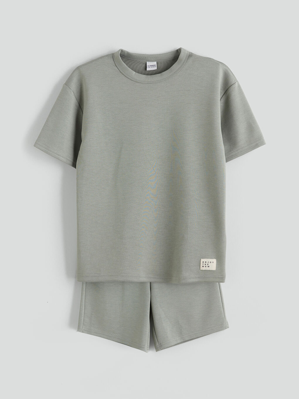 Yeşil Basic Erkek Çocuk Tişört ve Şort 2'li