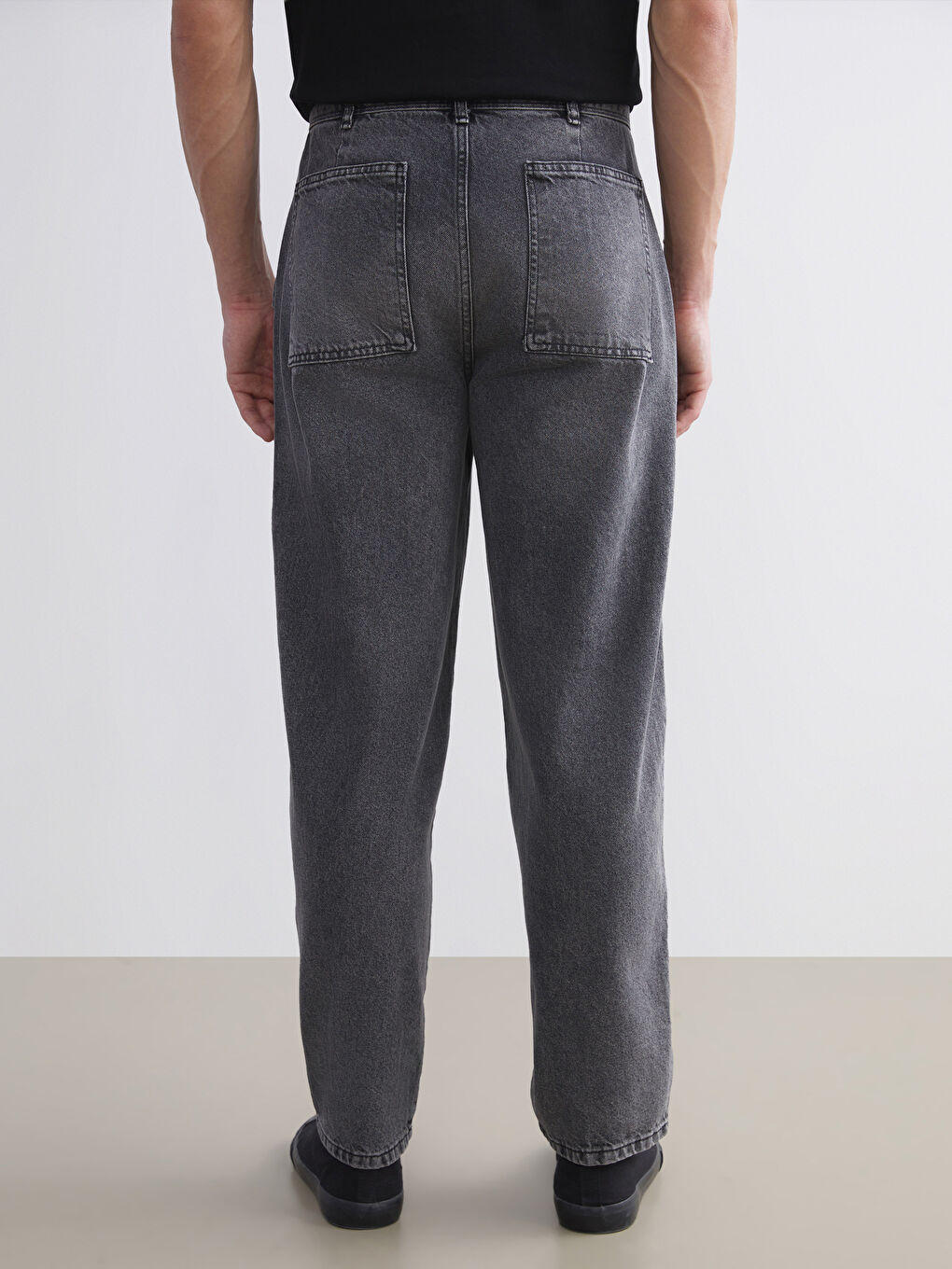 Antrasit 800 Balloon Fit Erkek Jean Pantolon-3