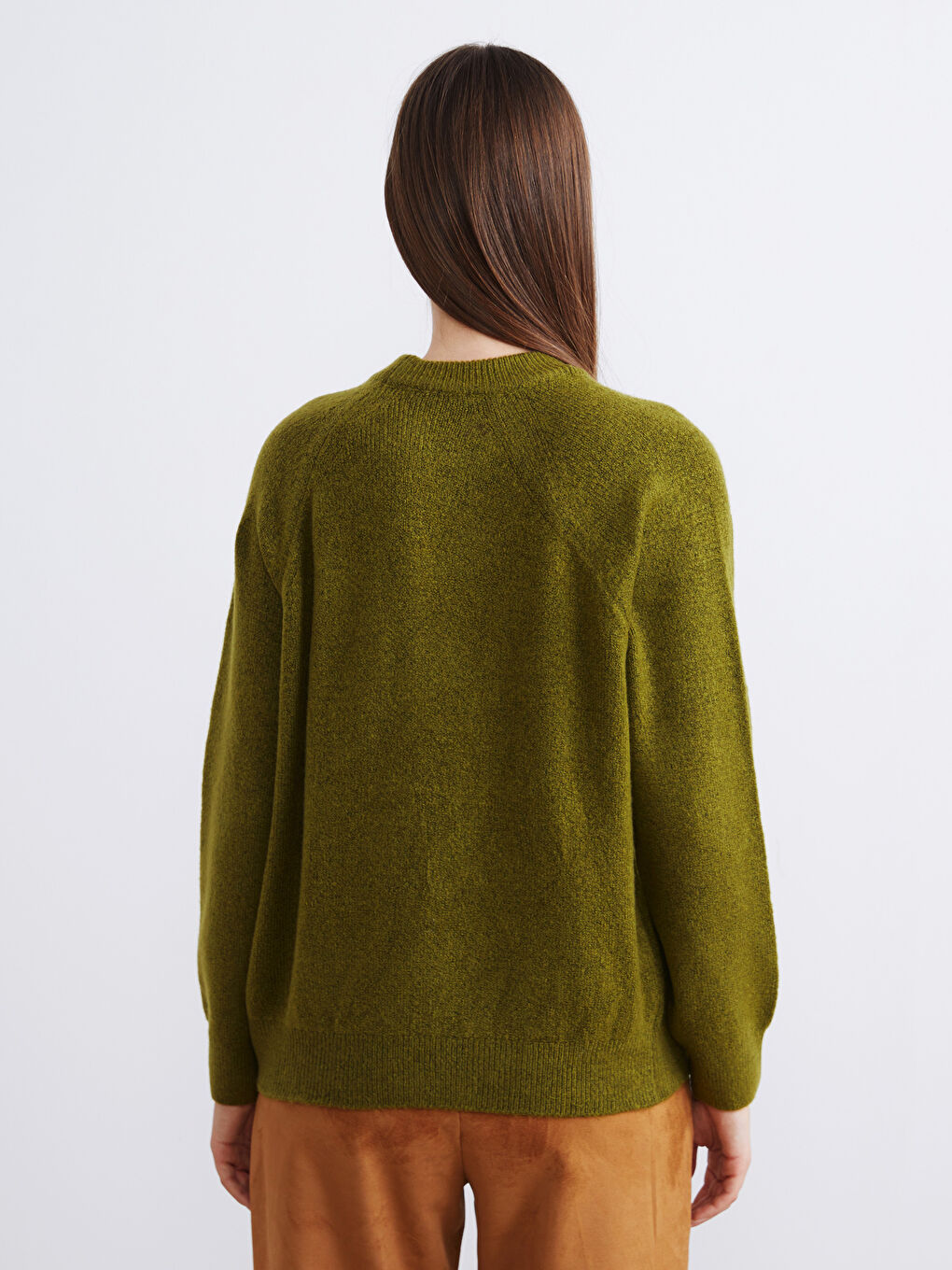 Crew Neck Women's Knitwear Sweater-3