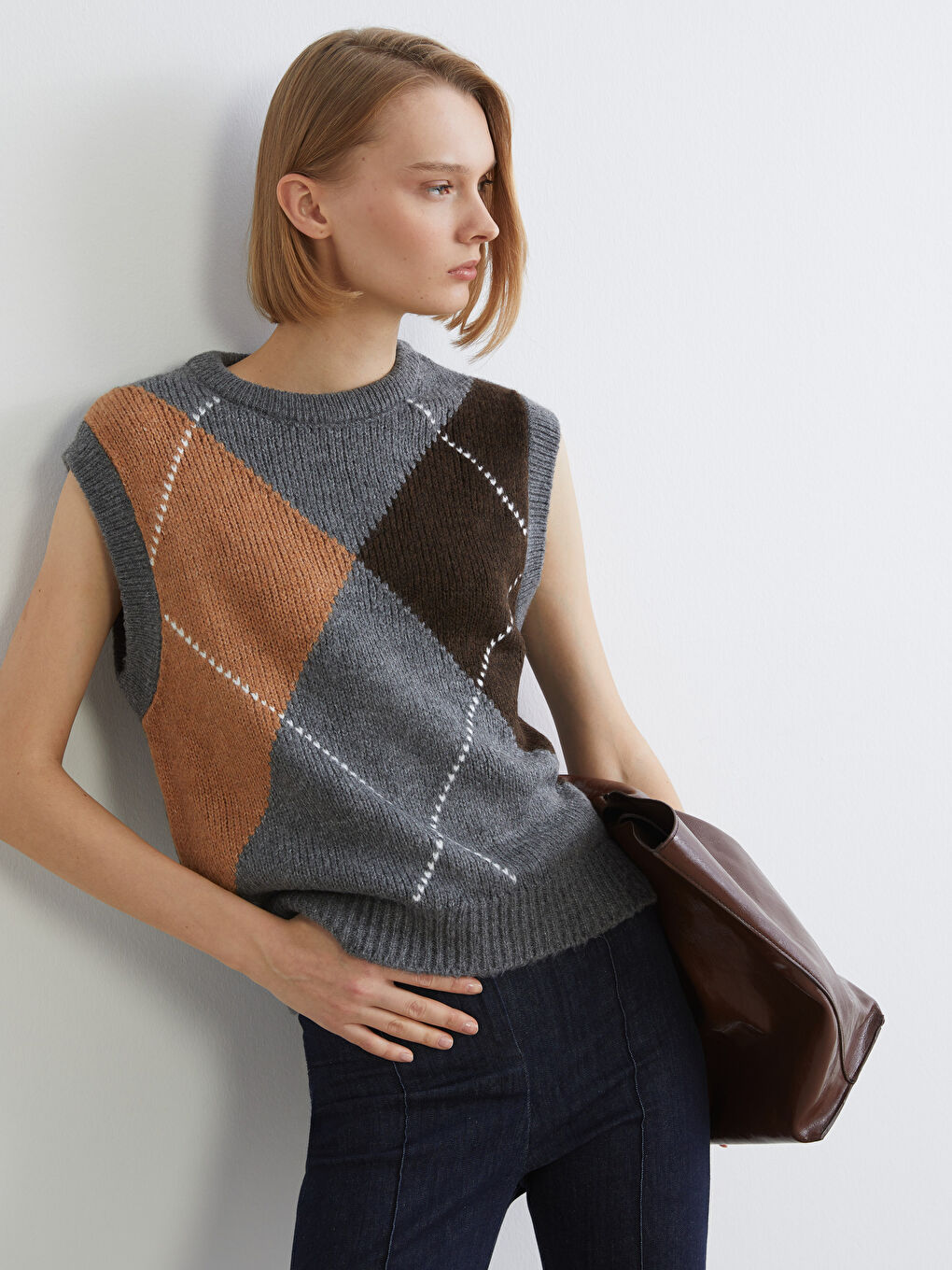 Woman GREY Sweater Vest