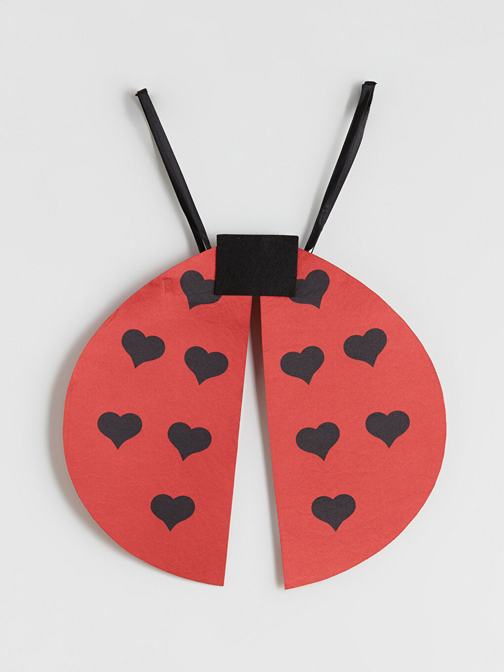 Kırmızı Uğur Böceği Tütü Etek ve Kanat Kostüm-3