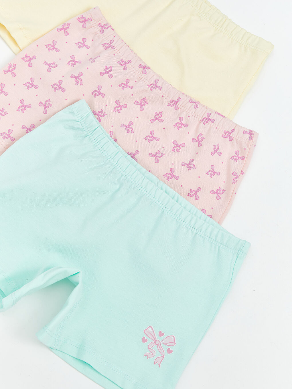 Pembe Baskılı Kız Çocuk Boxer 3'lü-2