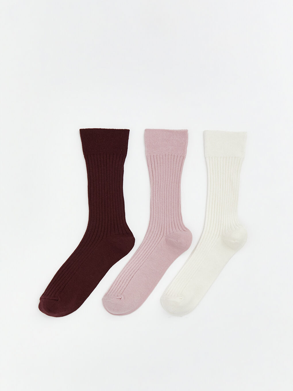 Women's Plain Ankle Socks 3-packs