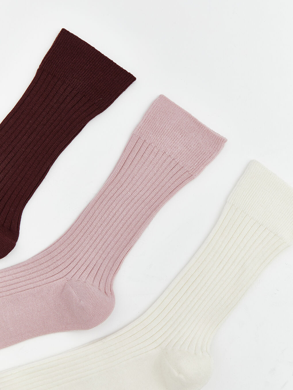 Women's Plain Ankle Socks 3-packs-1