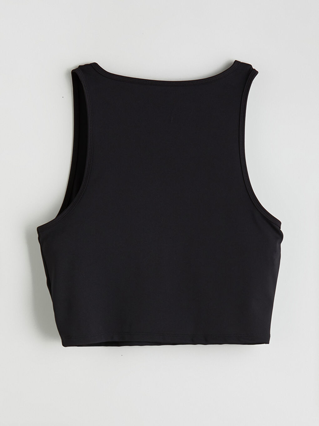 Siyah Bisiklet Yaka Kadın Sporcu Atleti-5