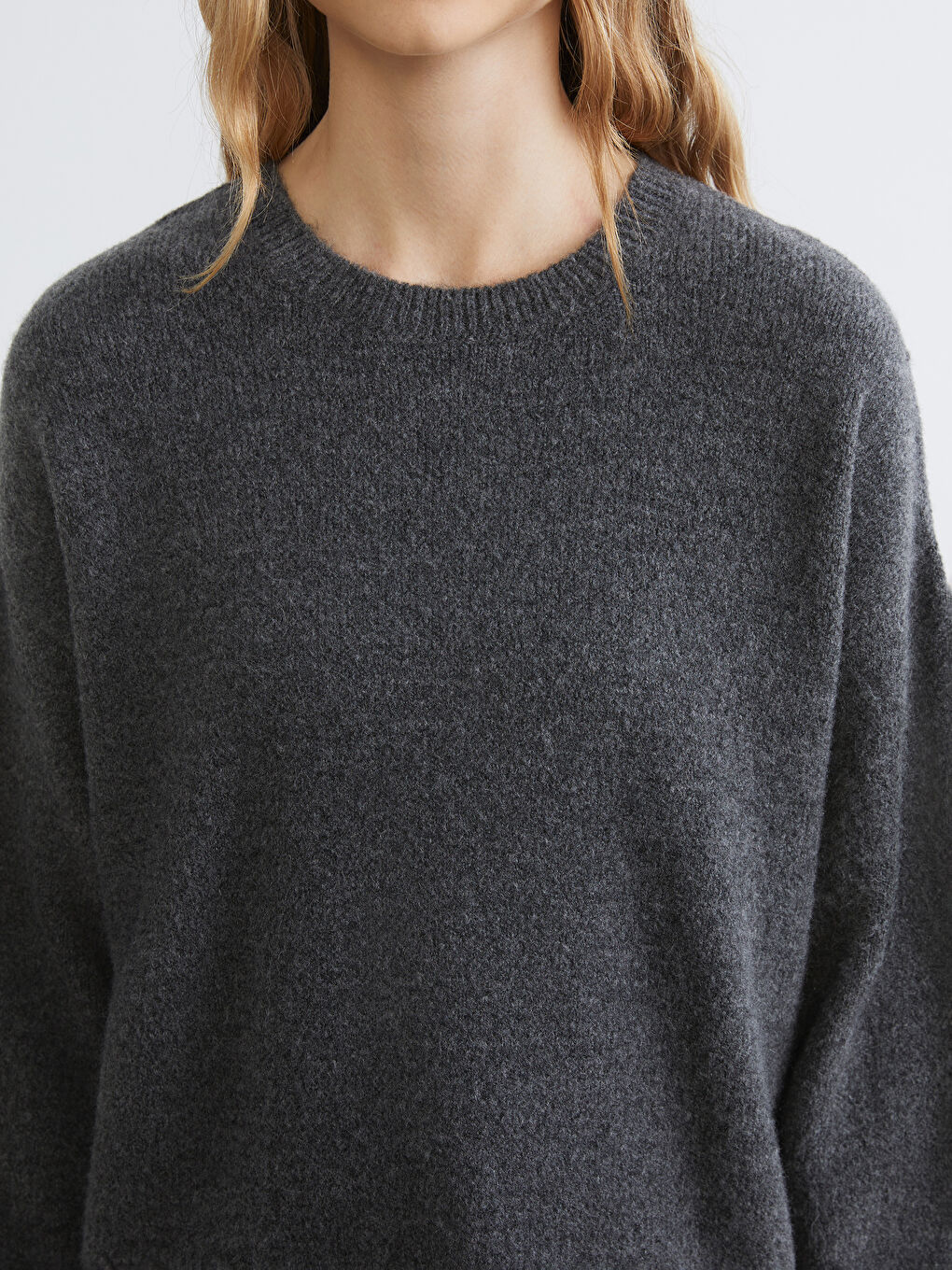 Crew Neck Oversize Women's Knitwear Sweater-2