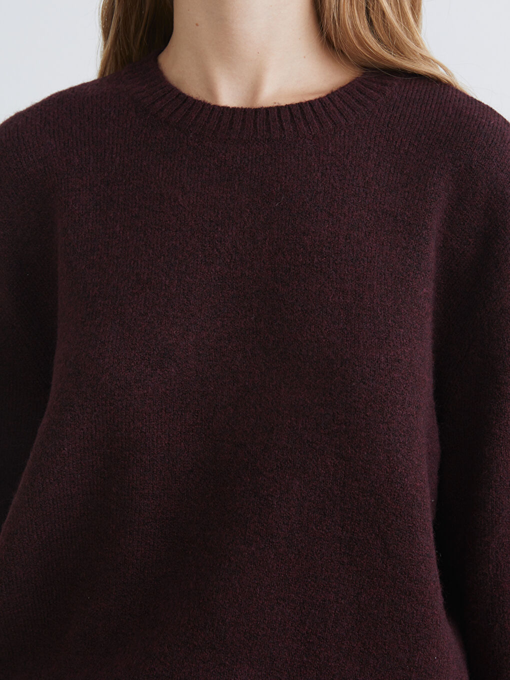 Žena BORDO Džemper -2