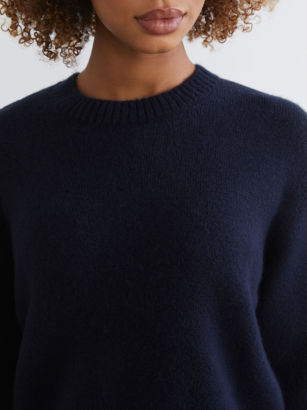 Crew Neck Oversize Women's Knitwear Sweater-2