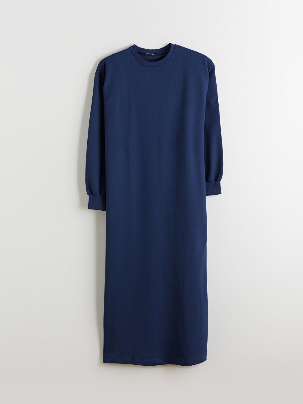 Lacivert Bisiklet Yaka Sweat Elbise-4