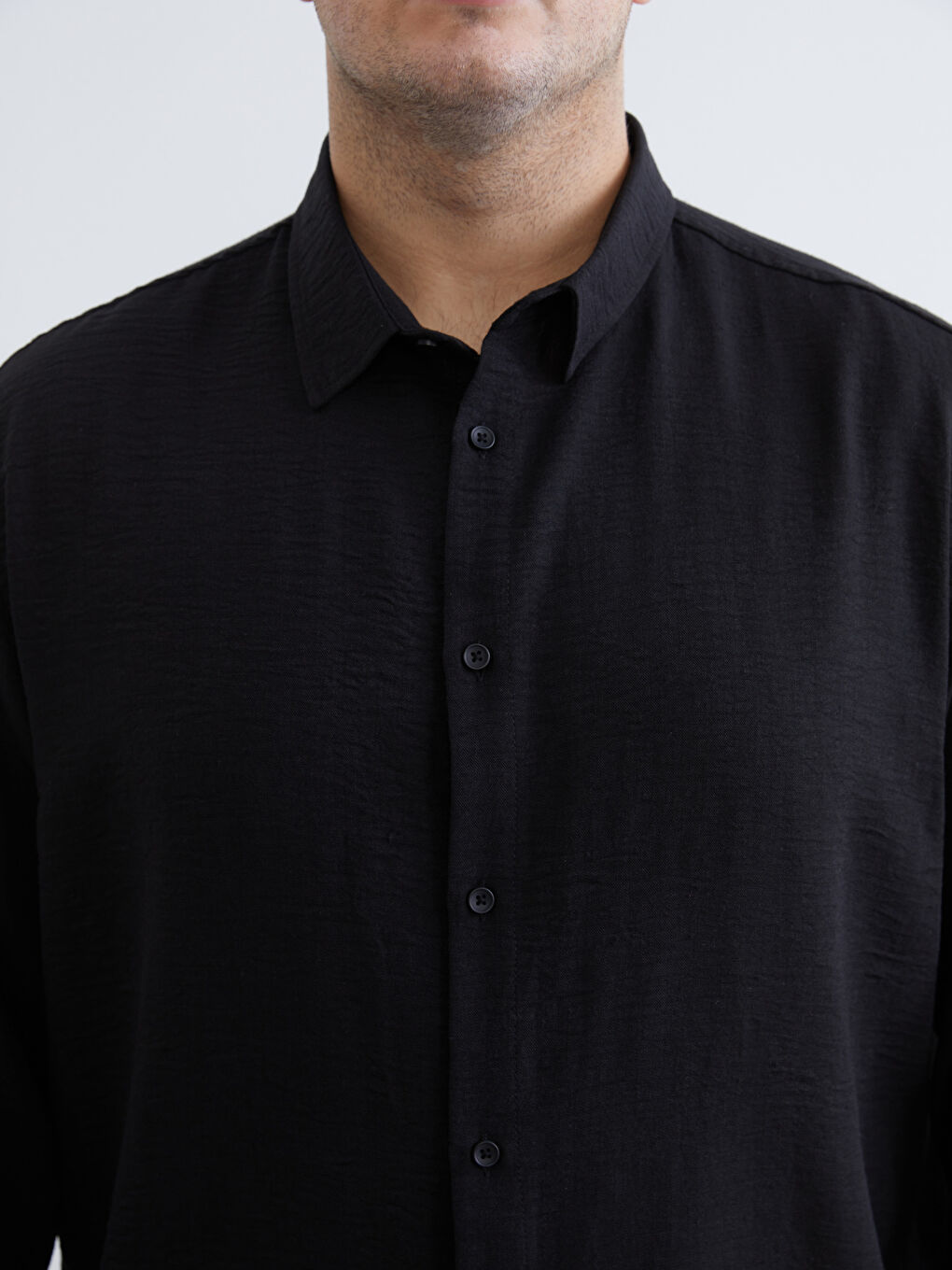 Plus Size Basic Men's Shirt-6