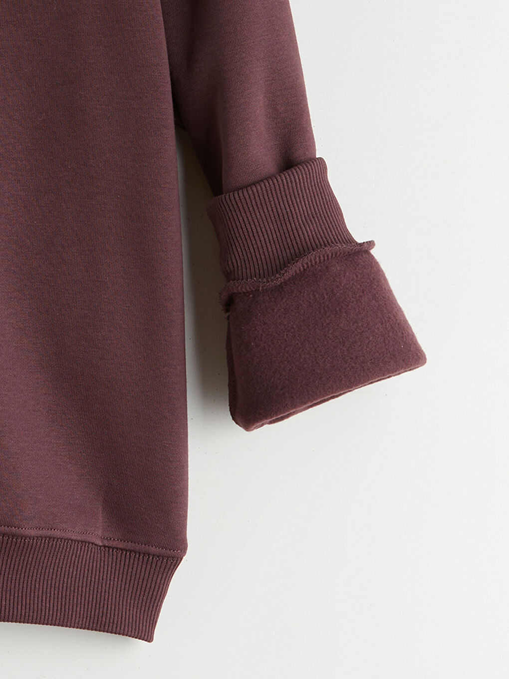 Mürdüm Bisiklet Yaka Erkek Çocuk Sweatshirt-2