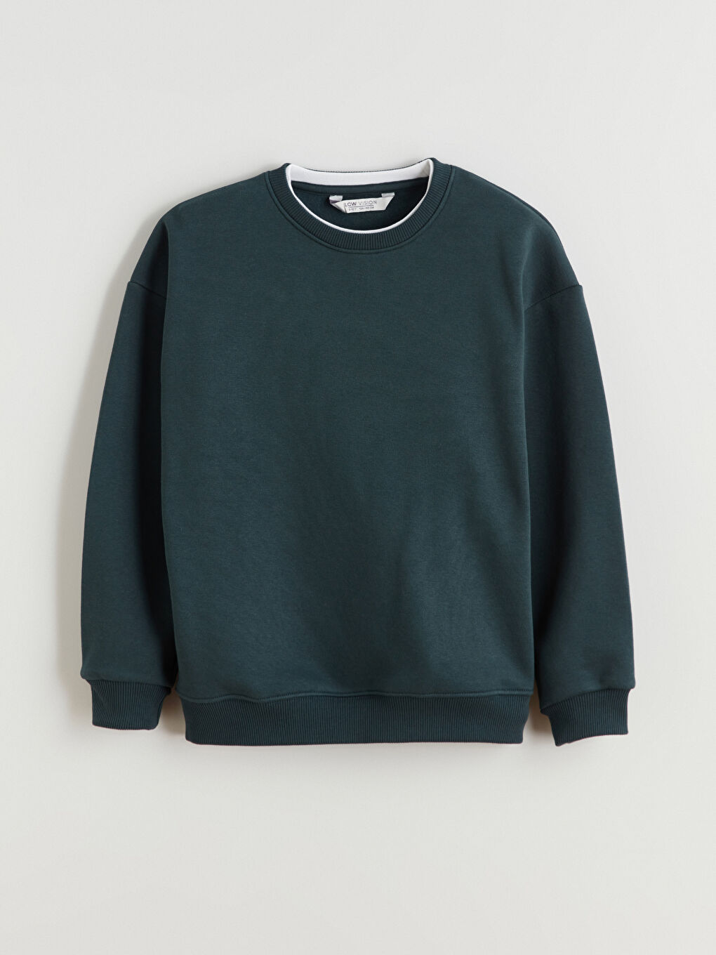 Yeşil Bisiklet Yaka Erkek Çocuk Sweatshirt