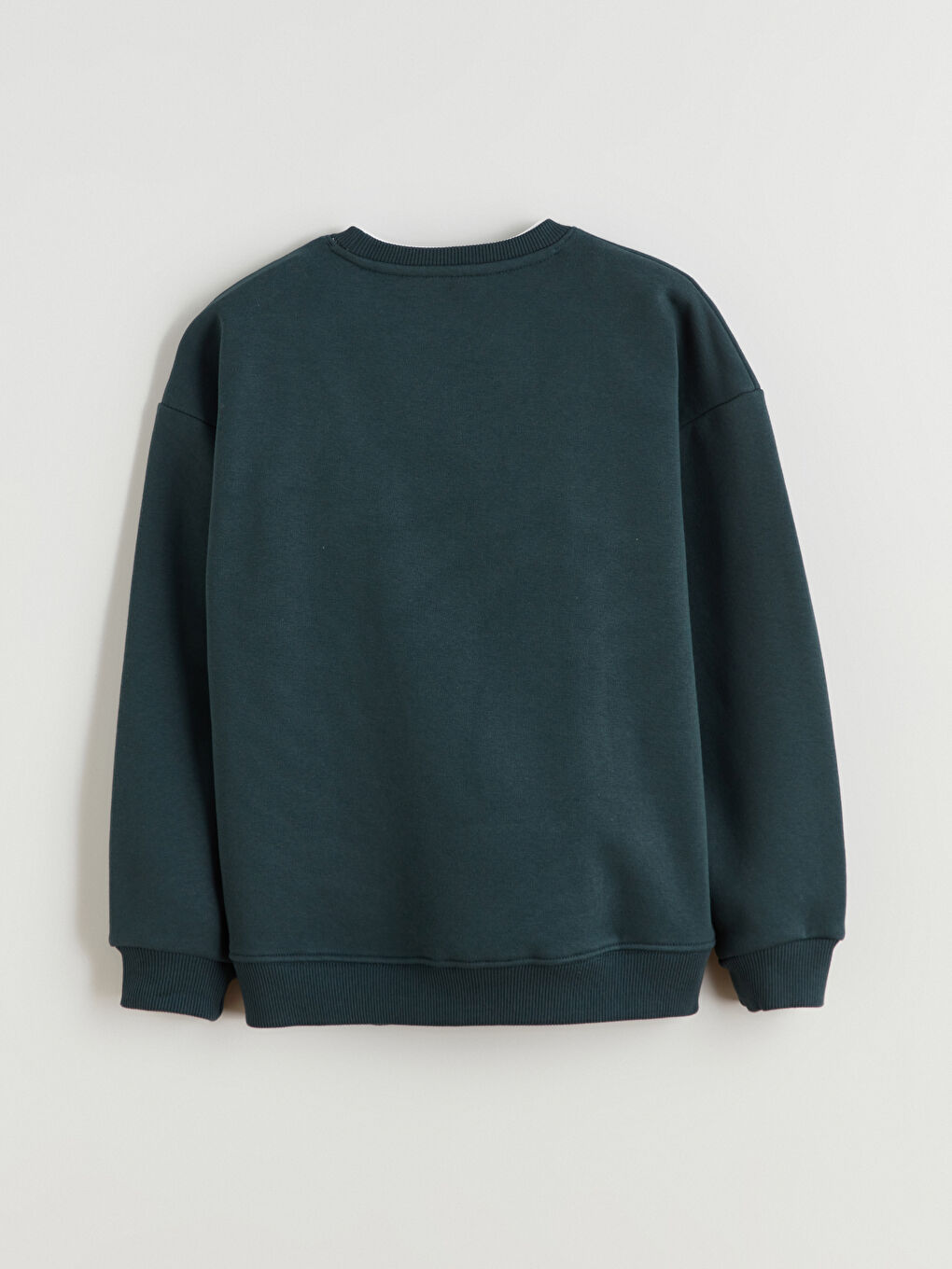 Yeşil Bisiklet Yaka Erkek Çocuk Sweatshirt-2
