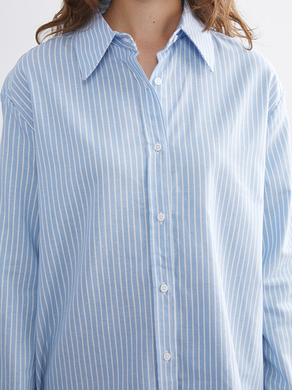 تونيك قميص نسائي مخطط واسع-2