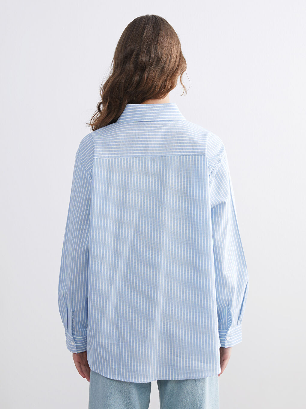 تونيك قميص نسائي مخطط واسع-3