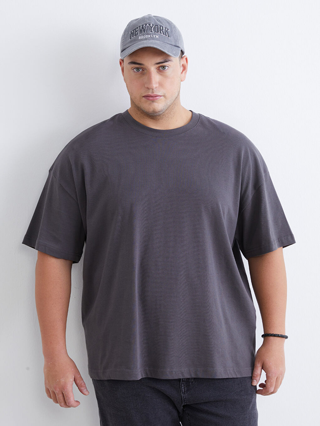 Plus Size Basic Jersey Men's T-Shirt-1