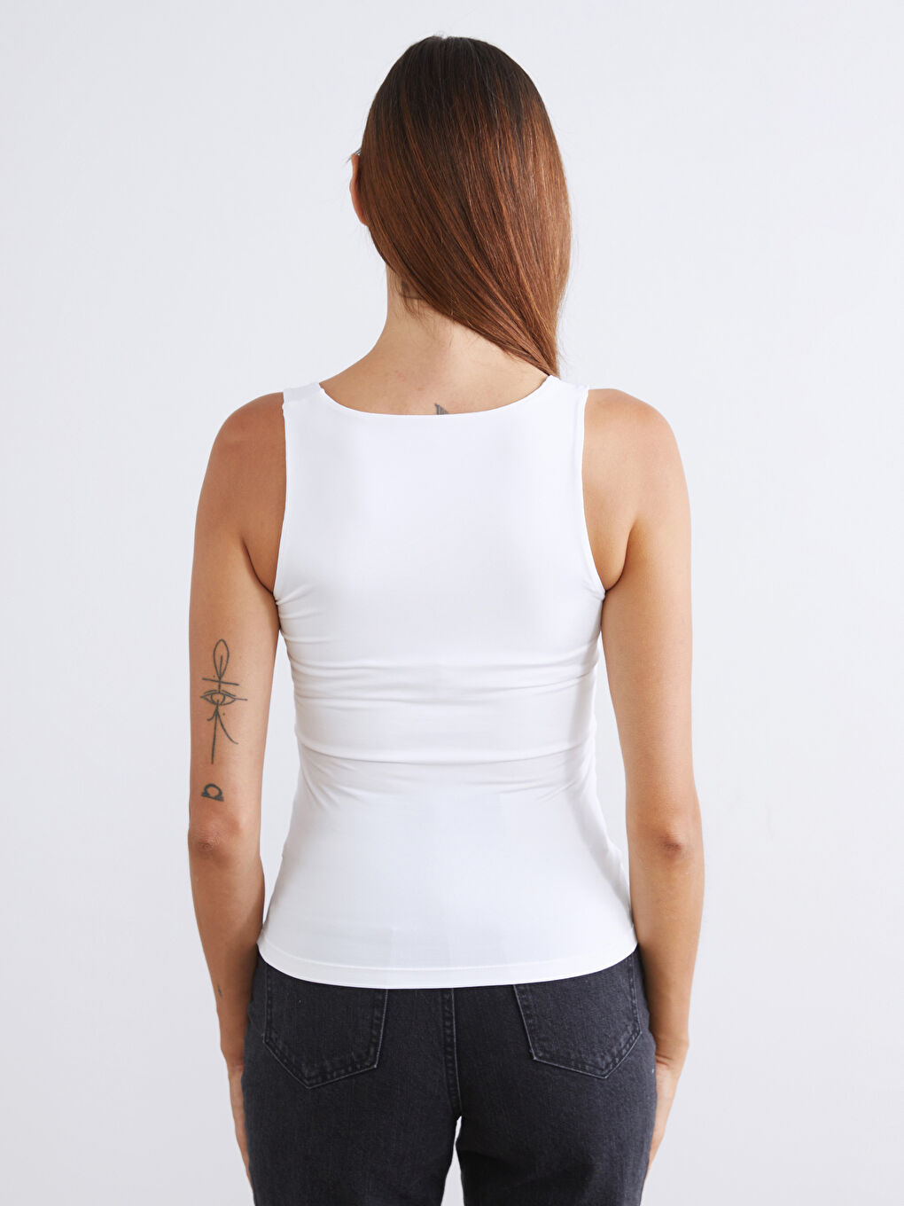 Sarı Kare Yaka Kadın Atlet 2'li-7