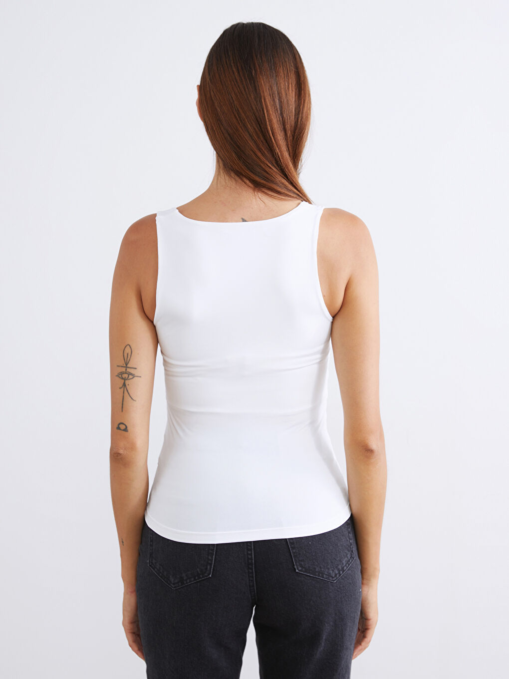 Pembe Kare Yaka Kadın Atlet 2'li-5