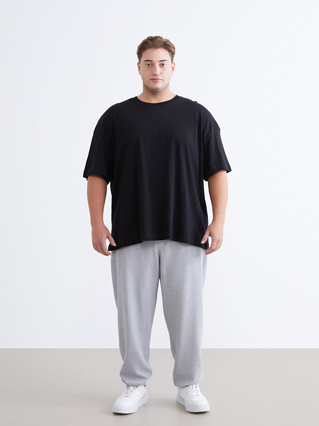 Мужчины Черный Футболка-5