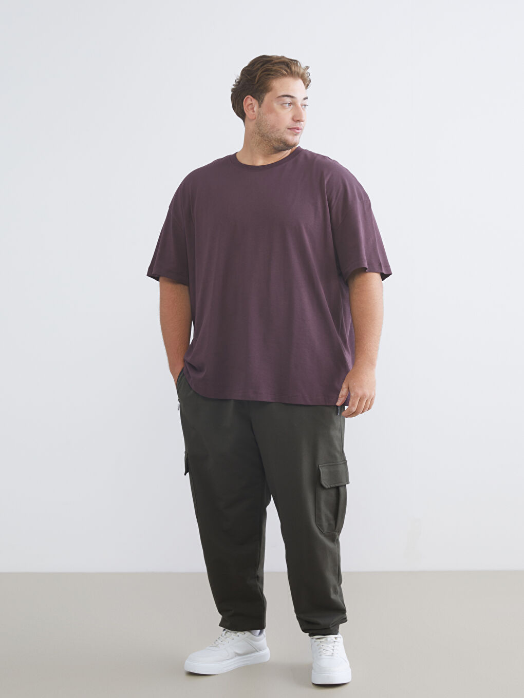 Plus Size Basic Jersey Men's T-Shirt-5