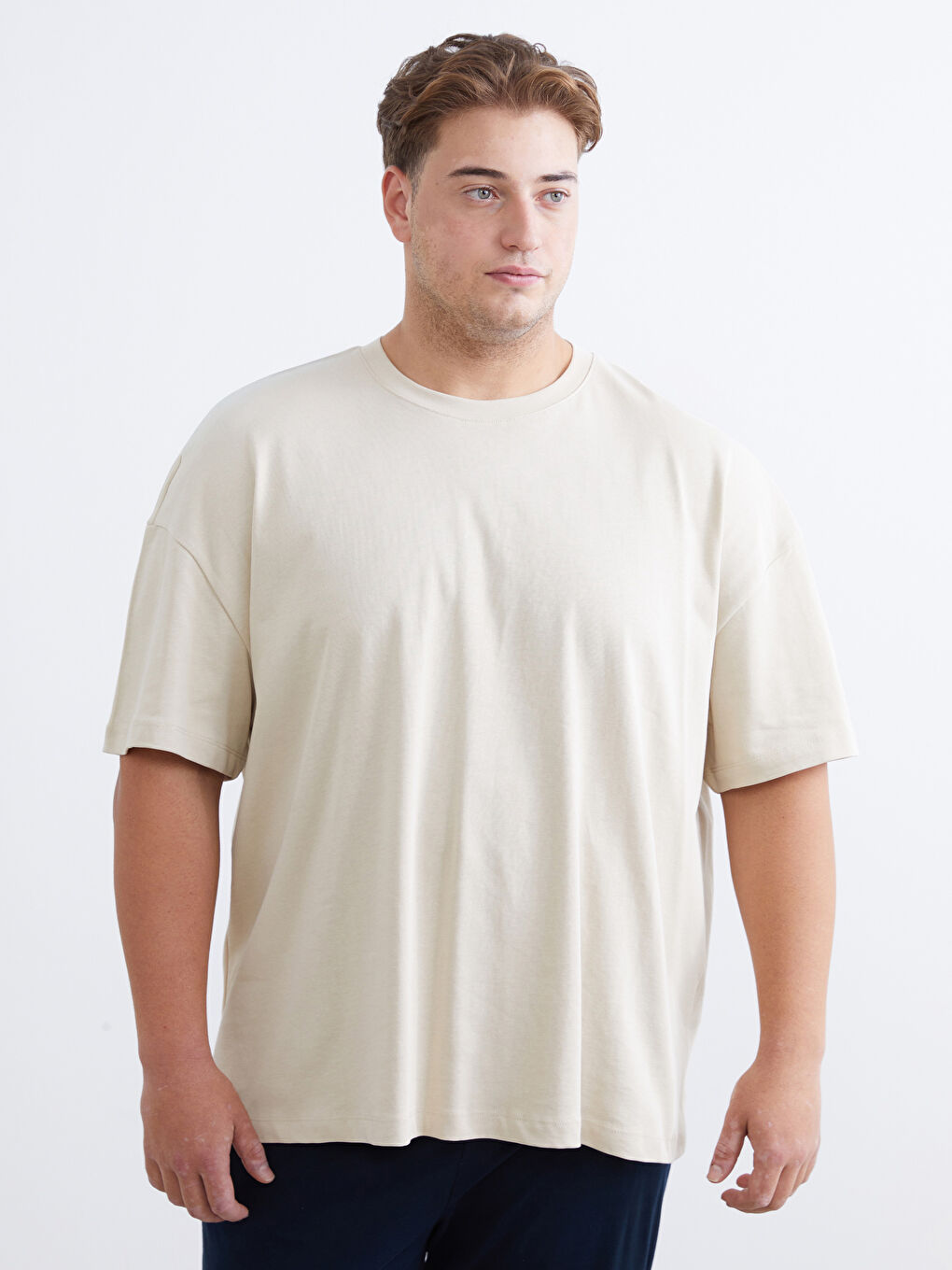 Plus Size Basic Jersey Men's T-Shirt-1