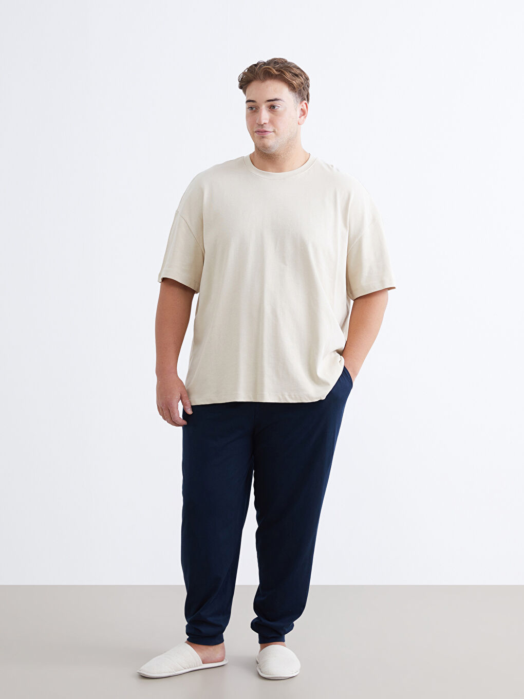 Plus Size Basic Jersey Men's T-Shirt-5