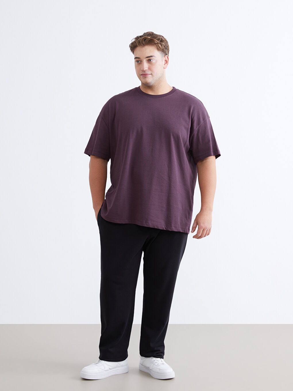 Plus Size Basic Jersey Men's T-Shirt-2