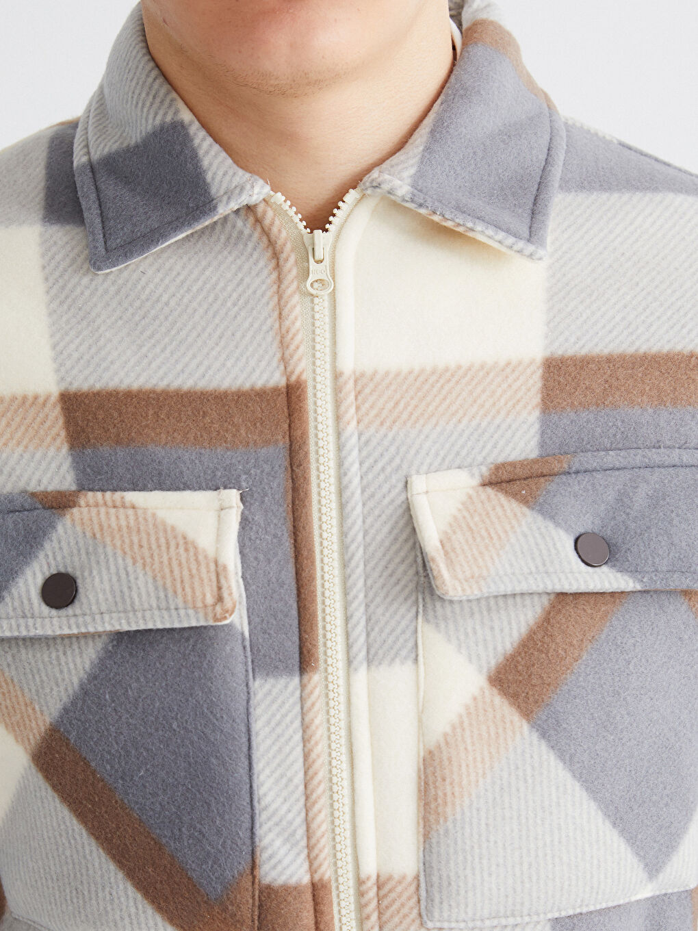 Мужская верхняя рубашка с длинным рукавом свободного кроя-2