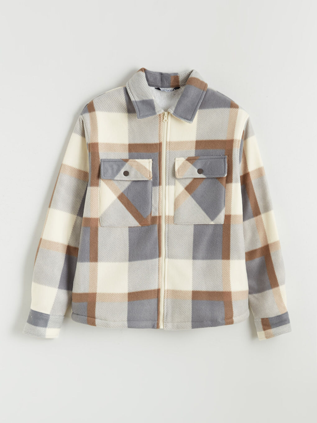 Мужская верхняя рубашка с длинным рукавом свободного кроя-4