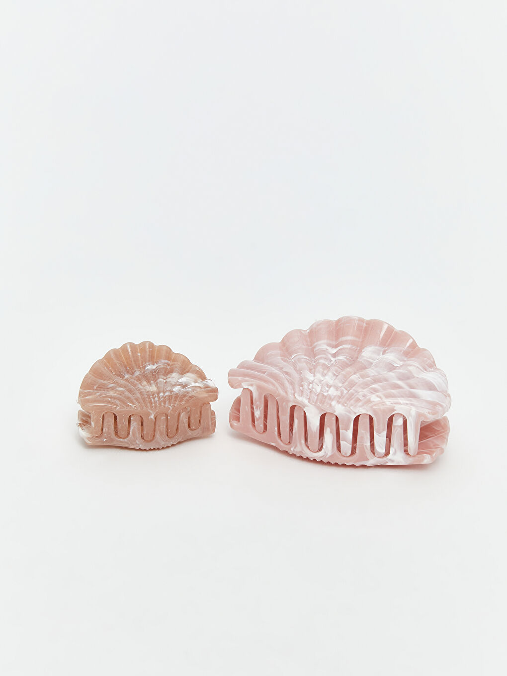 Karışık Deniz Kabuğu Figürlü Kadın Toka 2'li-1