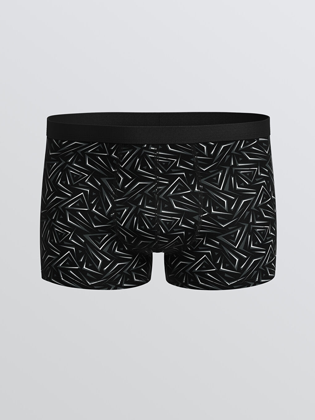 Gri Standart Kalıp Pamuklu Esnek Erkek Boxer 3'lü-1