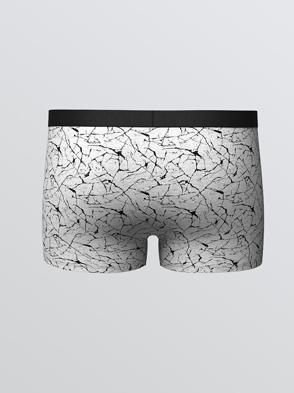 Gri Standart Kalıp Pamuklu Esnek Erkek Boxer 3'lü-4