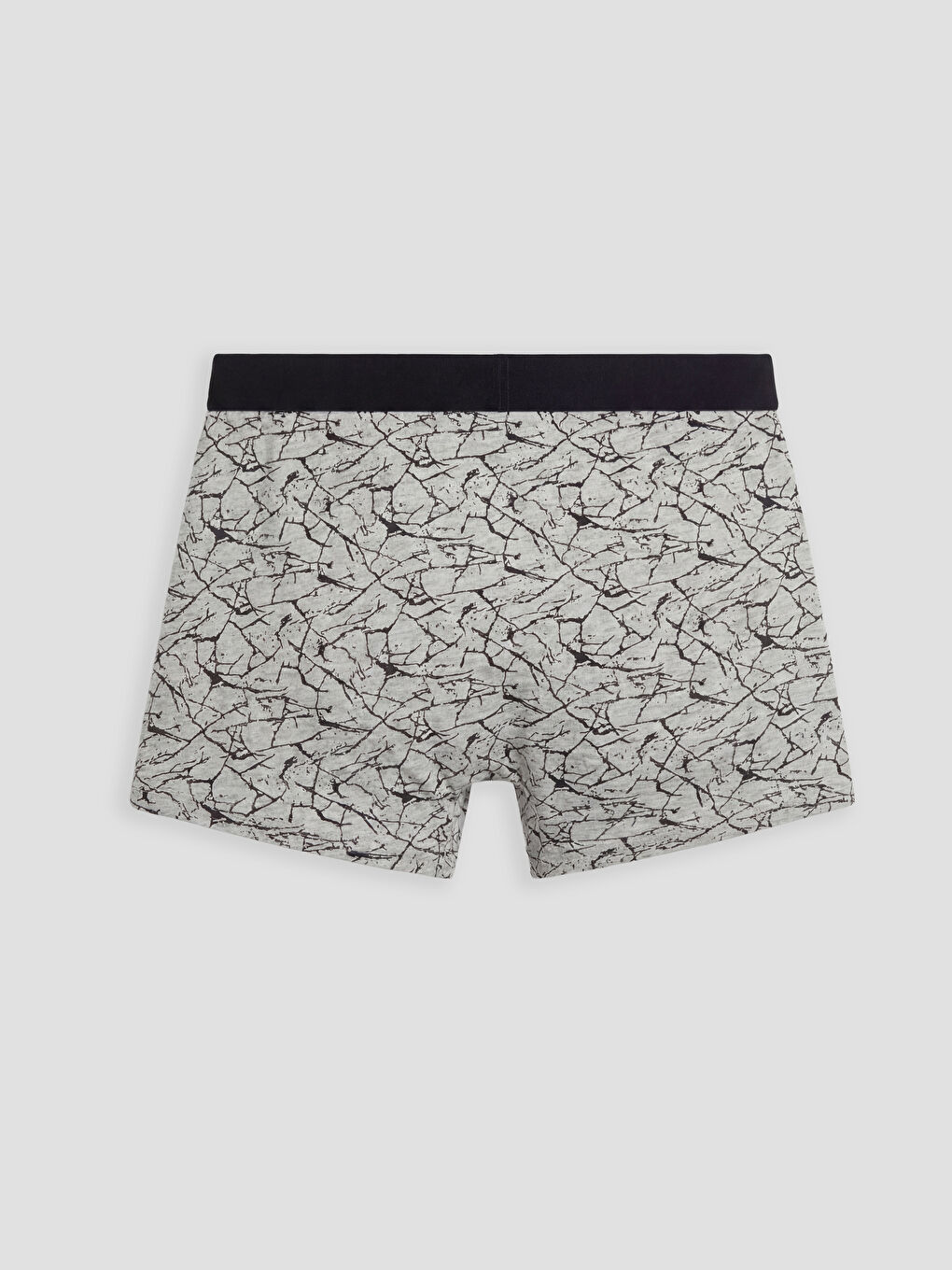 Gri Standart Kalıp Pamuklu Esnek Erkek Boxer 5'li-4