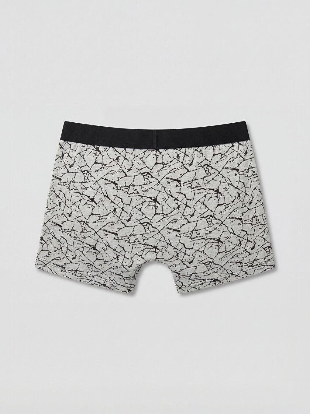 Gri Standart Kalıp Pamuklu Esnek Erkek Boxer 5'li-2