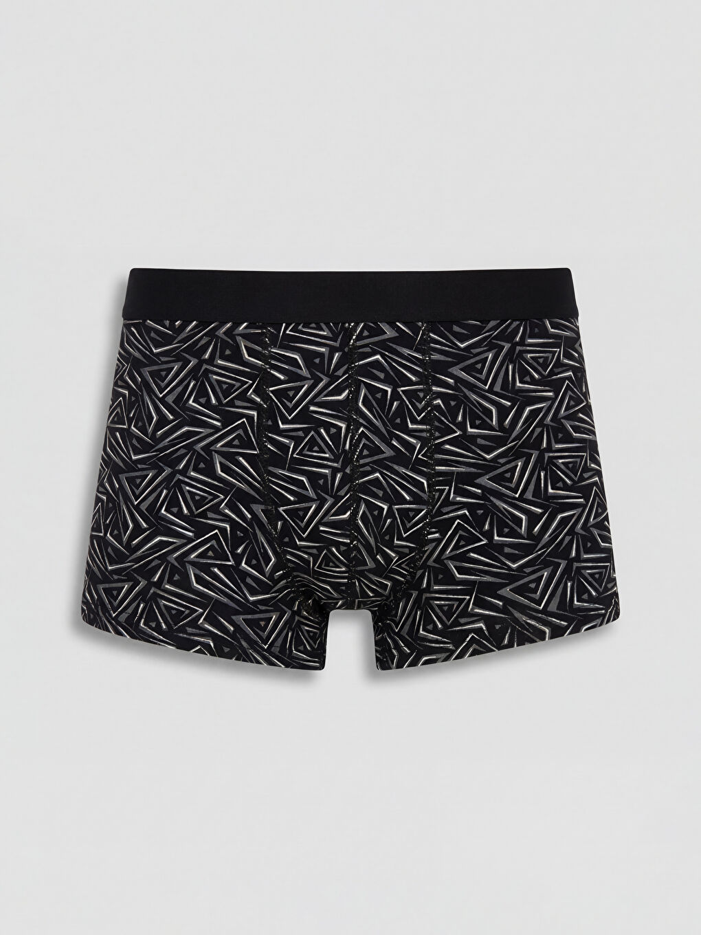 Gri Standart Kalıp Pamuklu Esnek Erkek Boxer 5'li-4