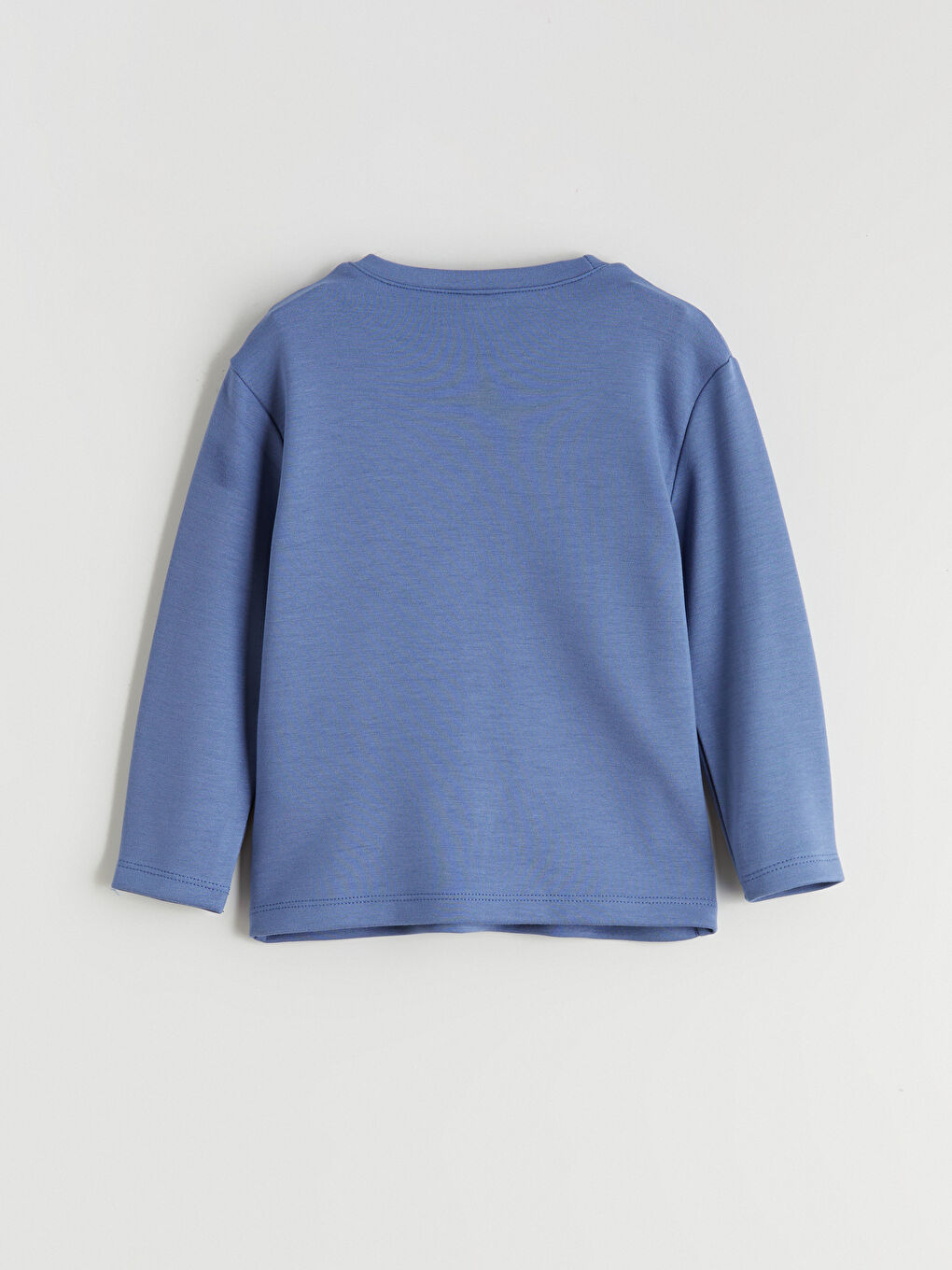 Mavi Bisiklet Yaka Erkek Bebek Sweatshirt ve Eşofman Alt 2'li-3