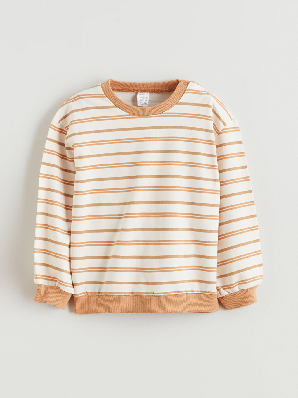 Crew Neck Striped Baby Boys' Sweatshirt and Trousers 2 Pack-3