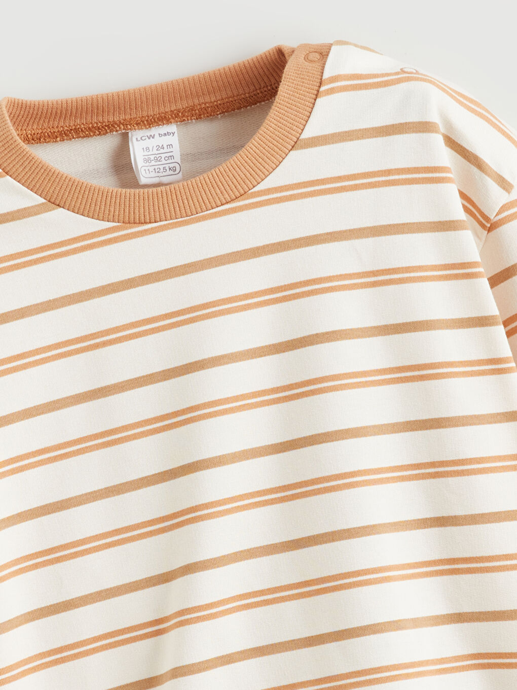 Crew Neck Striped Baby Boys' Sweatshirt and Trousers 2 Pack-5