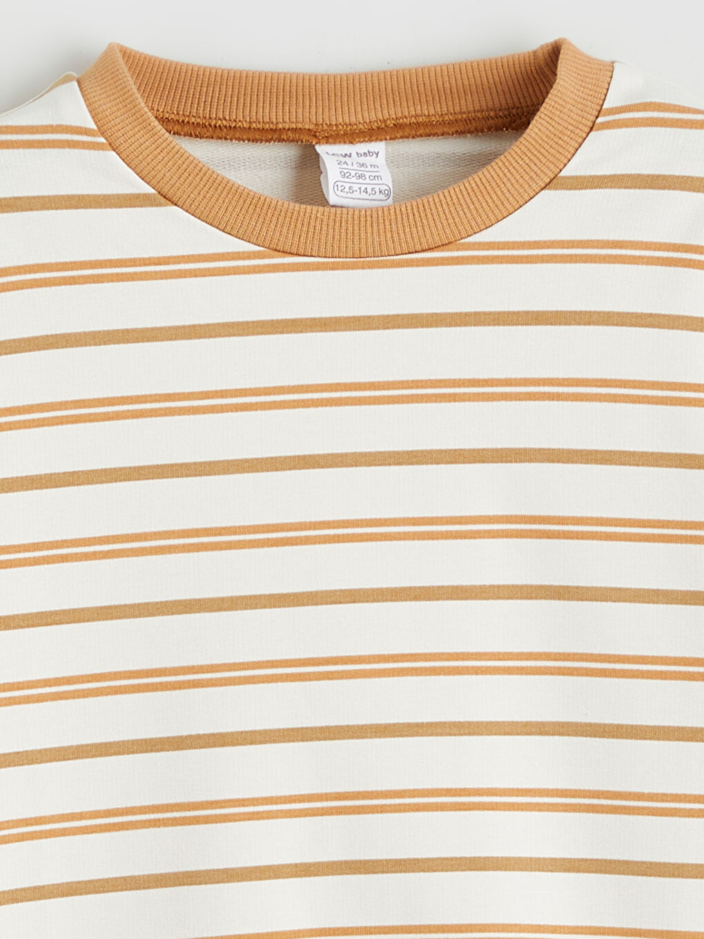 Crew Neck Striped Baby Boys' Sweatshirt and Trousers 2 Pack-4