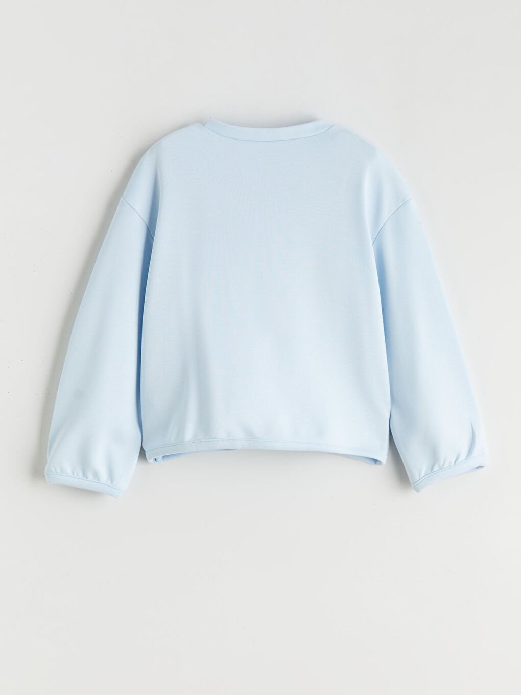 Mavi Bisiklet Yaka Baskılı Kız Bebek Sweatshirt-1