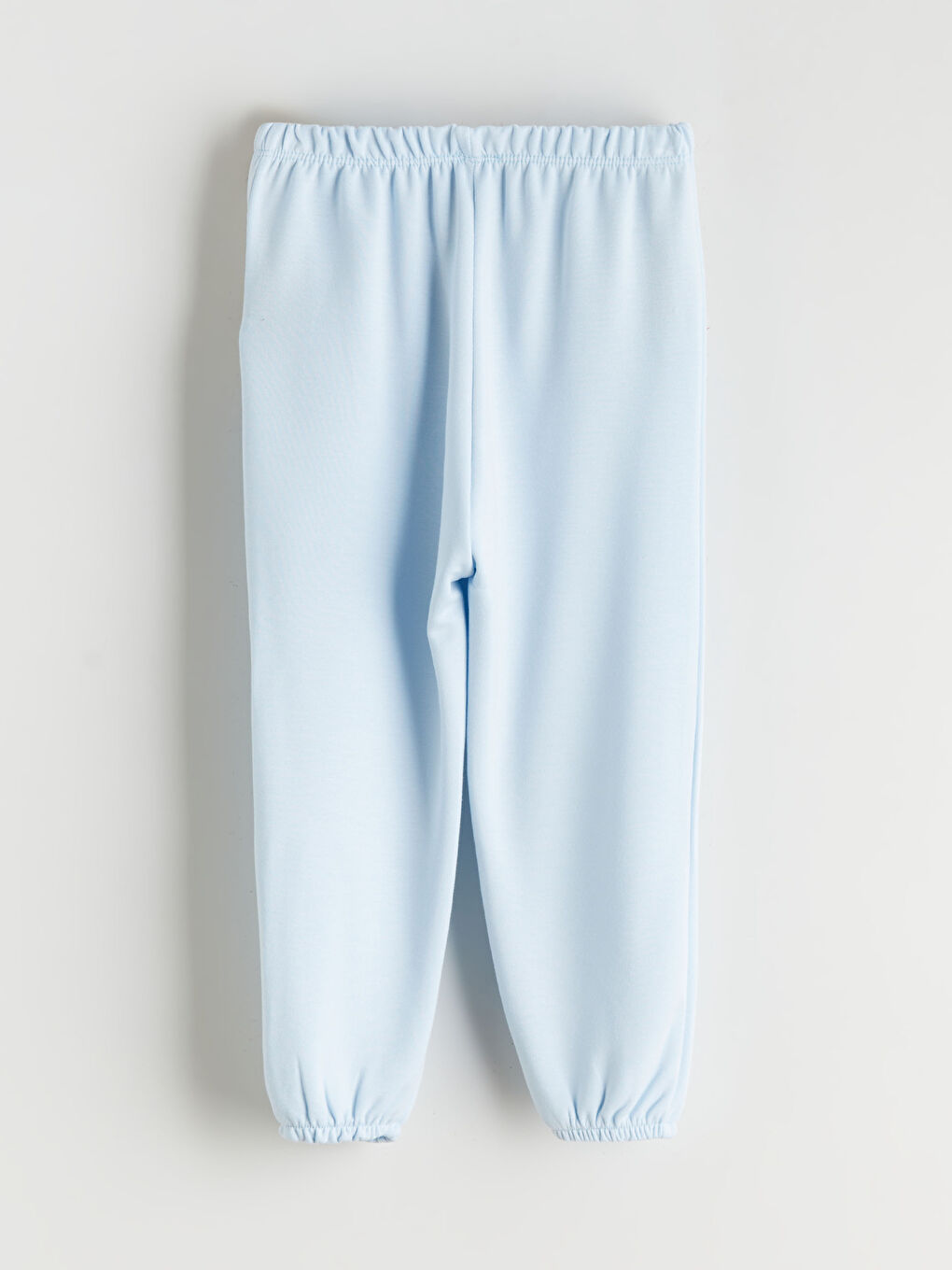 Mavi Beli Lastikli Kız Bebek Jogger Eşofman Altı-1