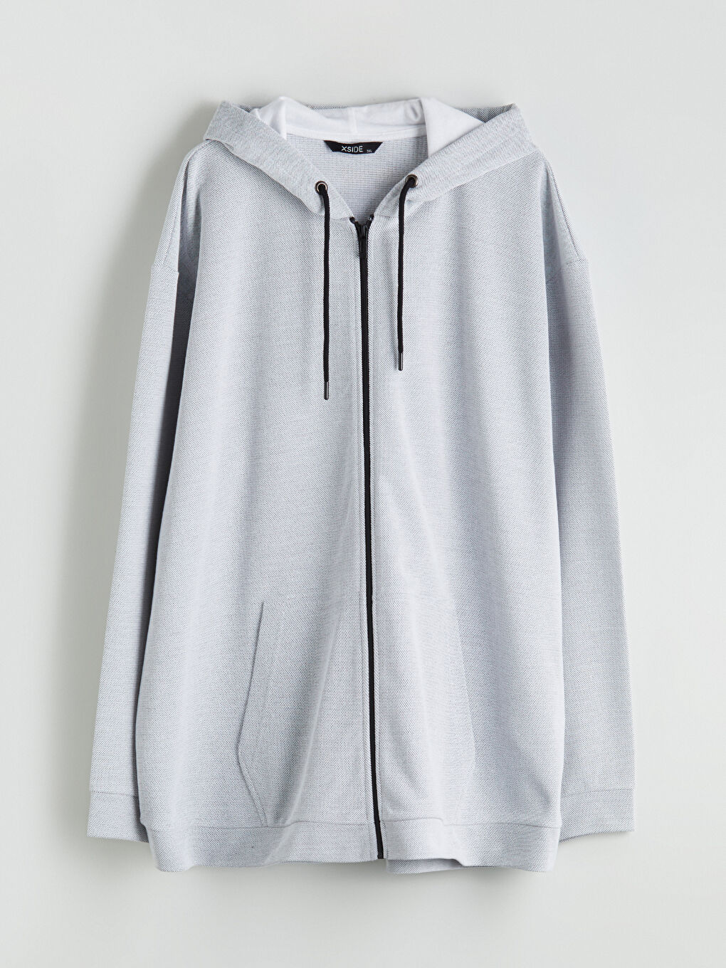 Man GREY Zip-Up Sweatshirt-4