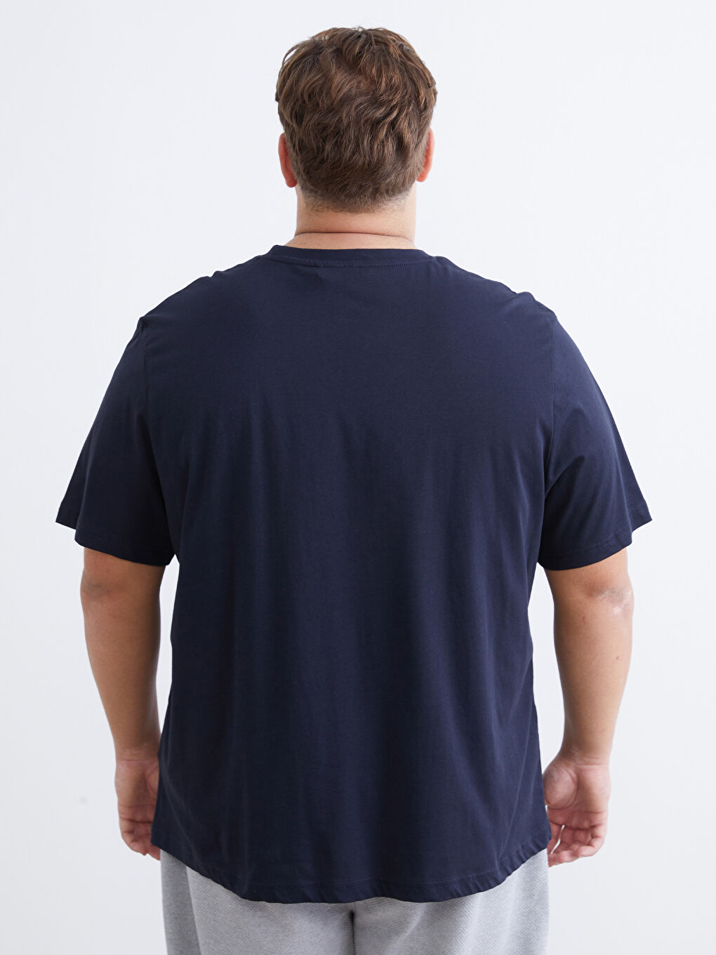 Мужчины Синий Футболка-7