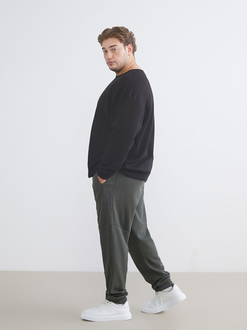 Plus Size Standard Fit Men's Jogger Sweatpants