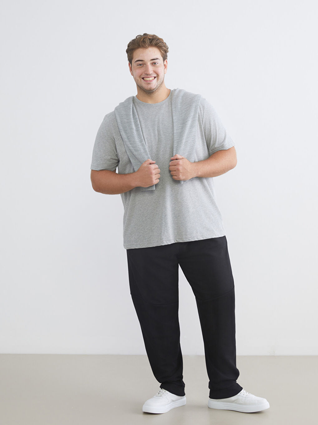 Plus Size Standard Fit Men's Jogger Sweatpants