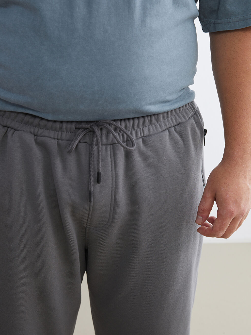 Büyük Beden Erkek Kalın Jogger Eşofman Altı-6