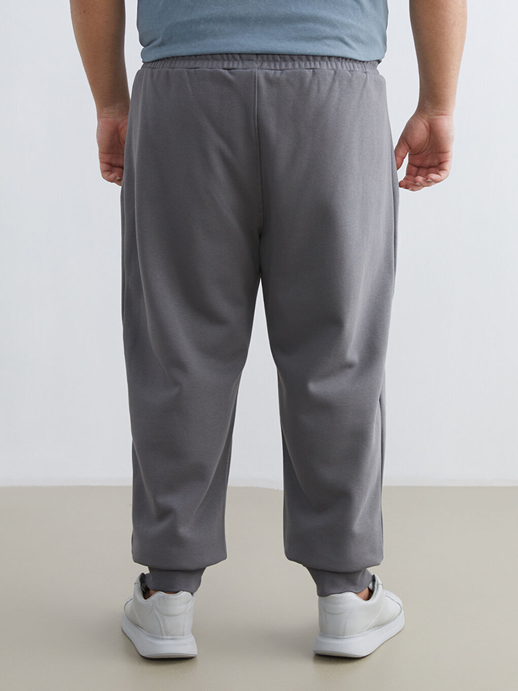 Büyük Beden Erkek Kalın Jogger Eşofman Altı-7